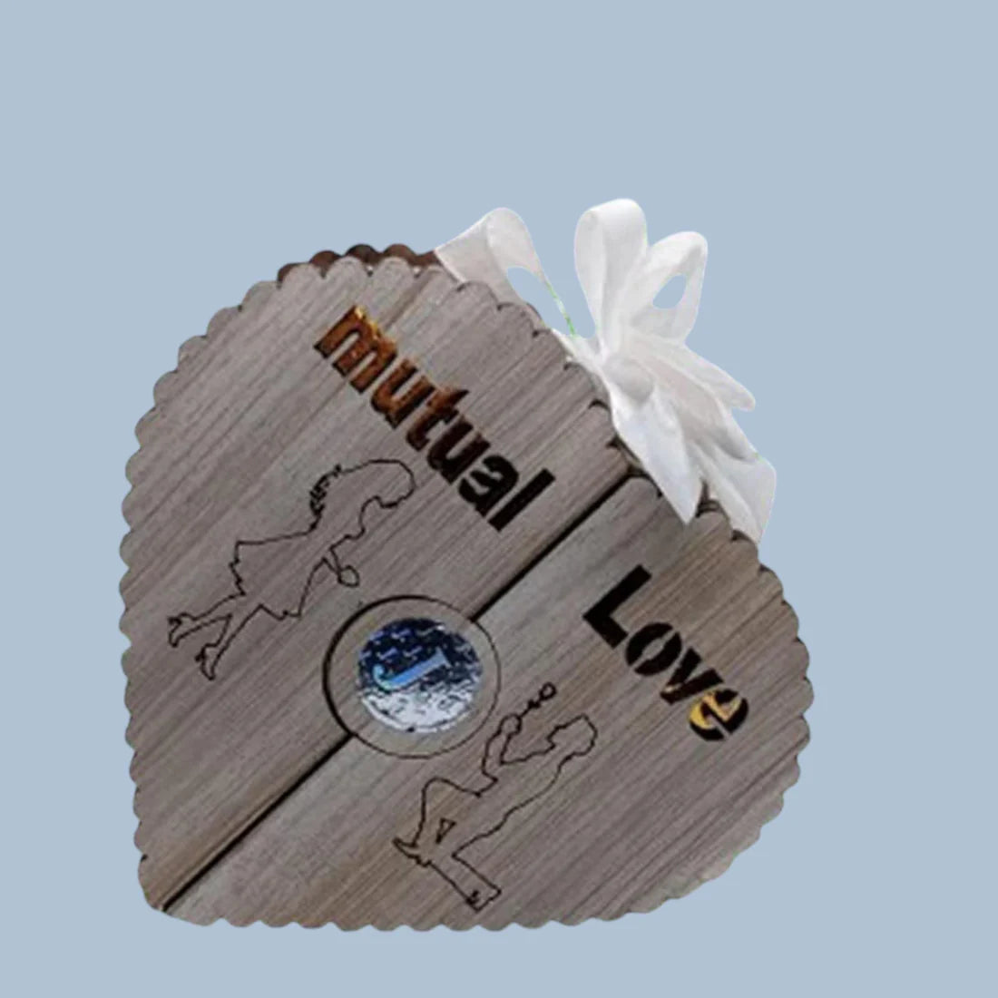 Pack of 3 Mutual Love Perfume EDP – Elegant Heart-Shaped Wooden Gift Set for Women