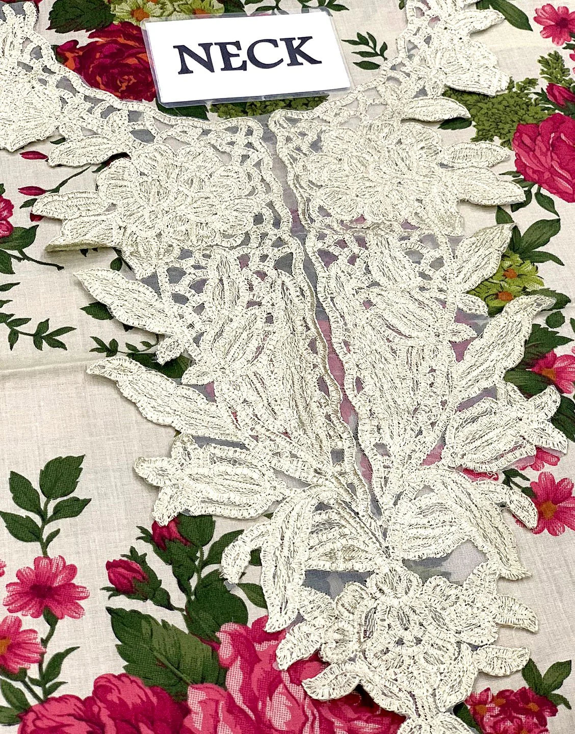 All-Over Print Embroidered Lawn Dress with Chiffon Dupatta