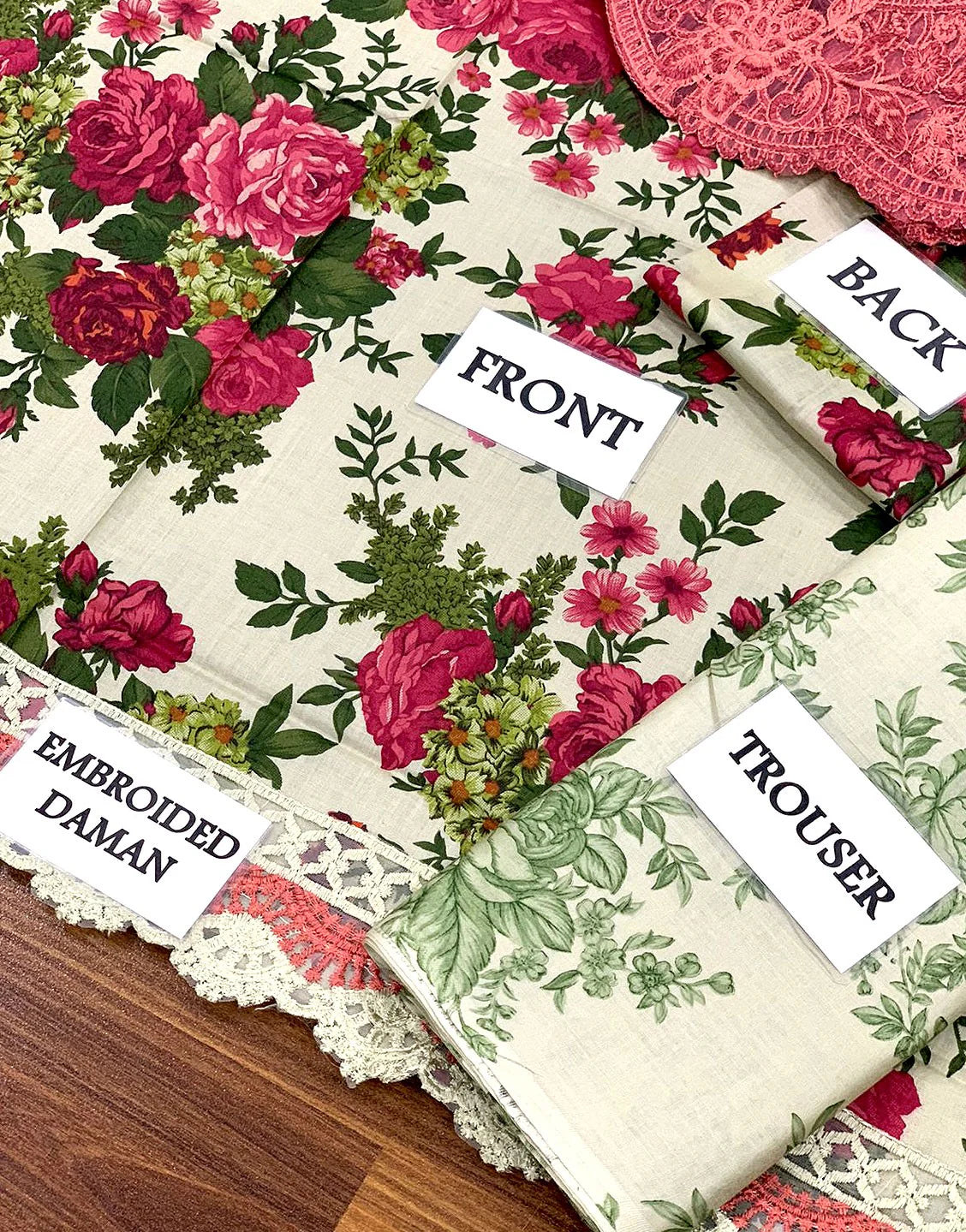 All-Over Print Embroidered Lawn Dress with Chiffon Dupatta